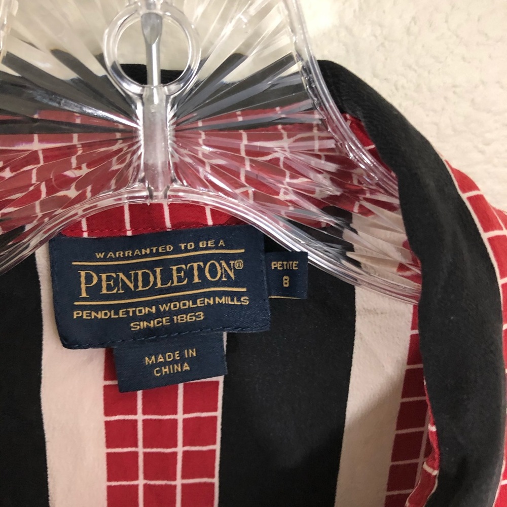 Pendleton Silk Button Down - image 4